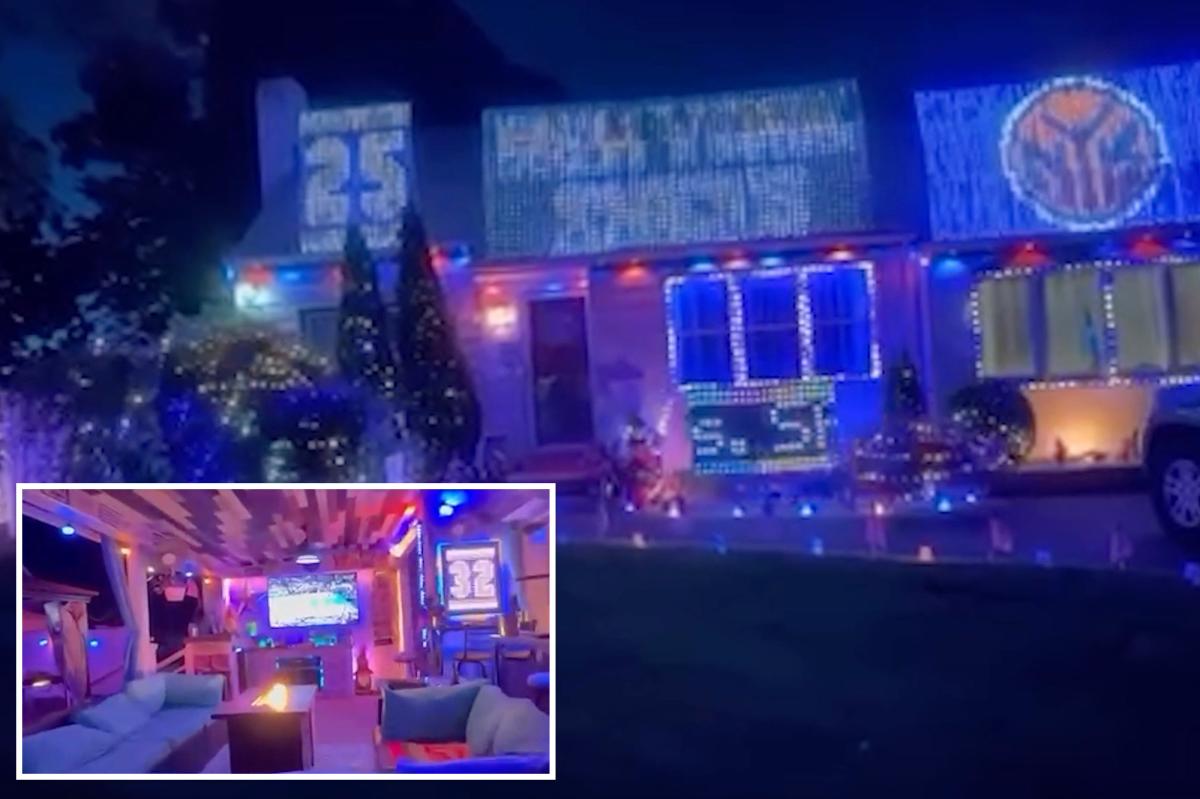 Exclusive | Long Island superfan celebrating NBA Finals with a 10,000 LED light display costing $5K - New York Post