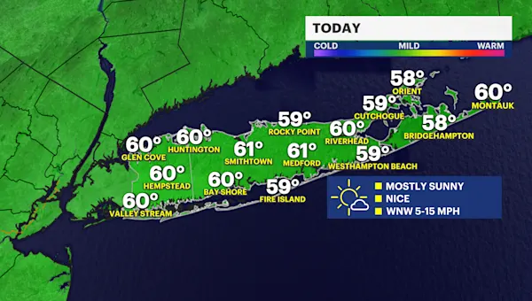 Several dry and cooler days ahead for Long Island; Halloween rain chance - News 12 - Connecticut