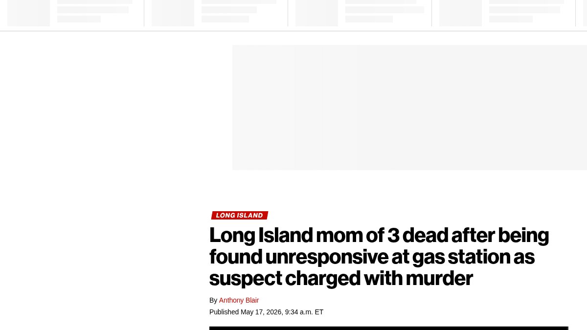 Long Island mom of 3 dead after being found unresponsive at gas station as suspect charged with murder - New York Post
